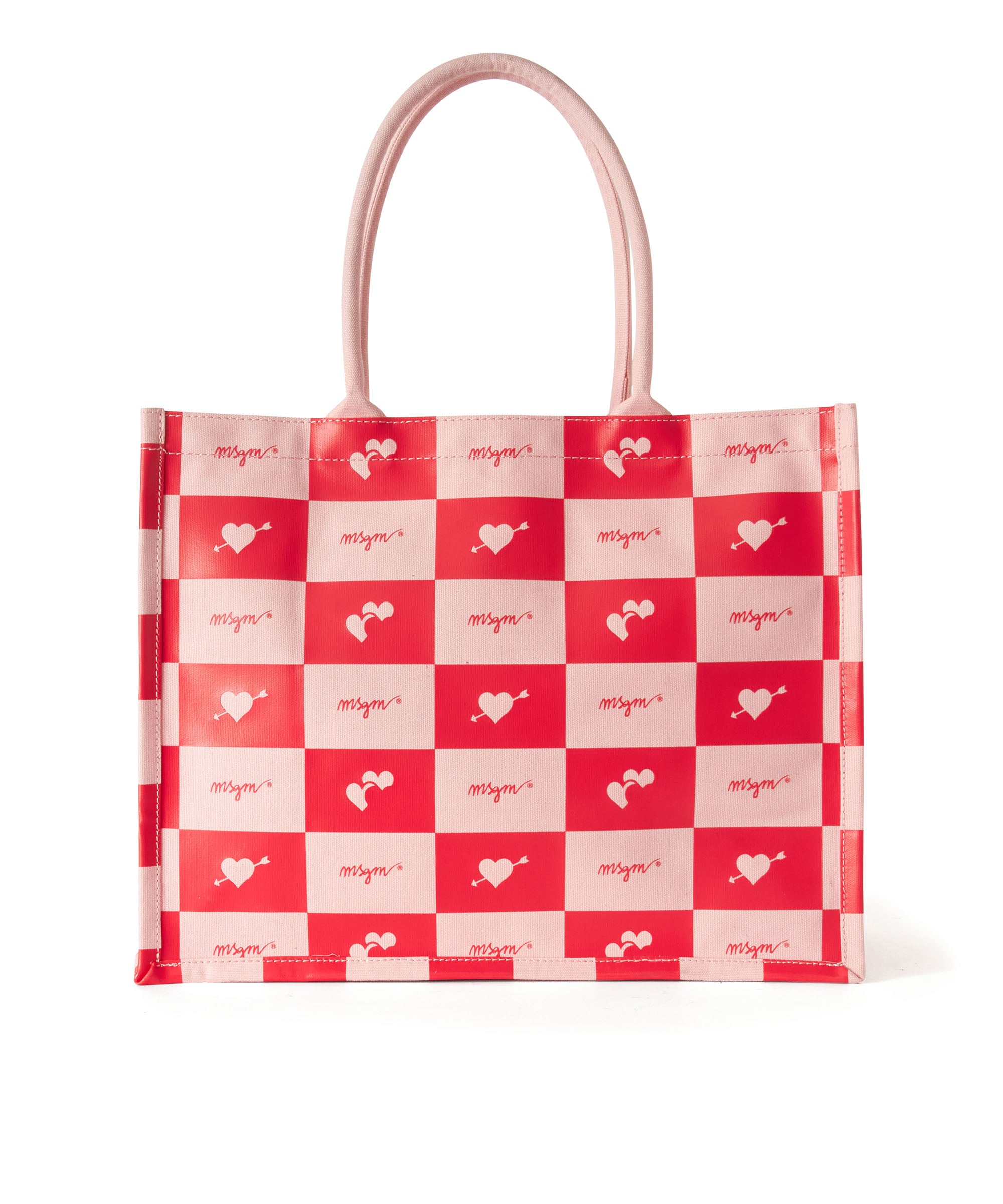 Blended Cotton MSGM Canvas Tote Bag MSGM Official blended-cotton-msgm-canvas-tote-bag-msgm-official