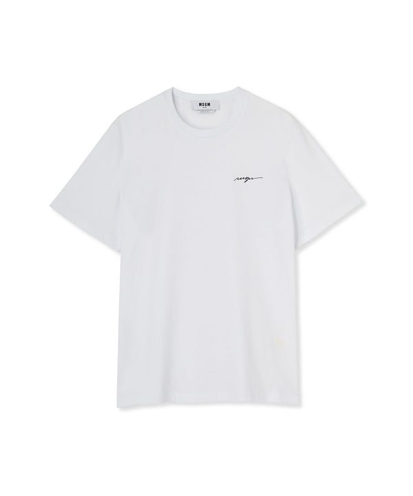 T-Shirt with embroidered cursive logo