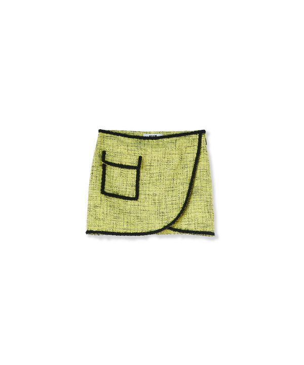 Minigonna con tasca in tweed sale & pepe