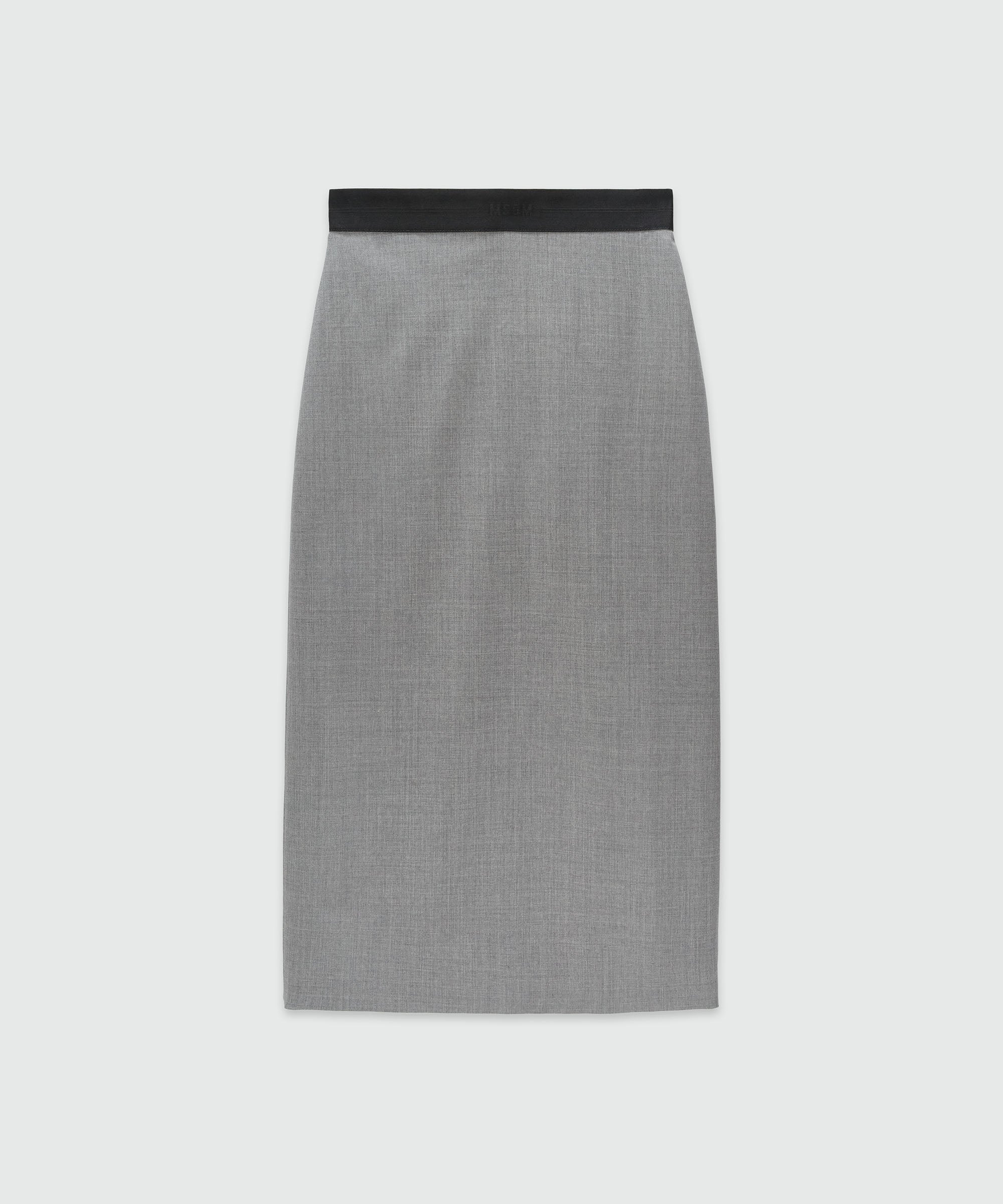 スカート BLUMARINE Grey Wool Skirt Wool mid-length skirt Blumarine Grey size 6 US in Wool
