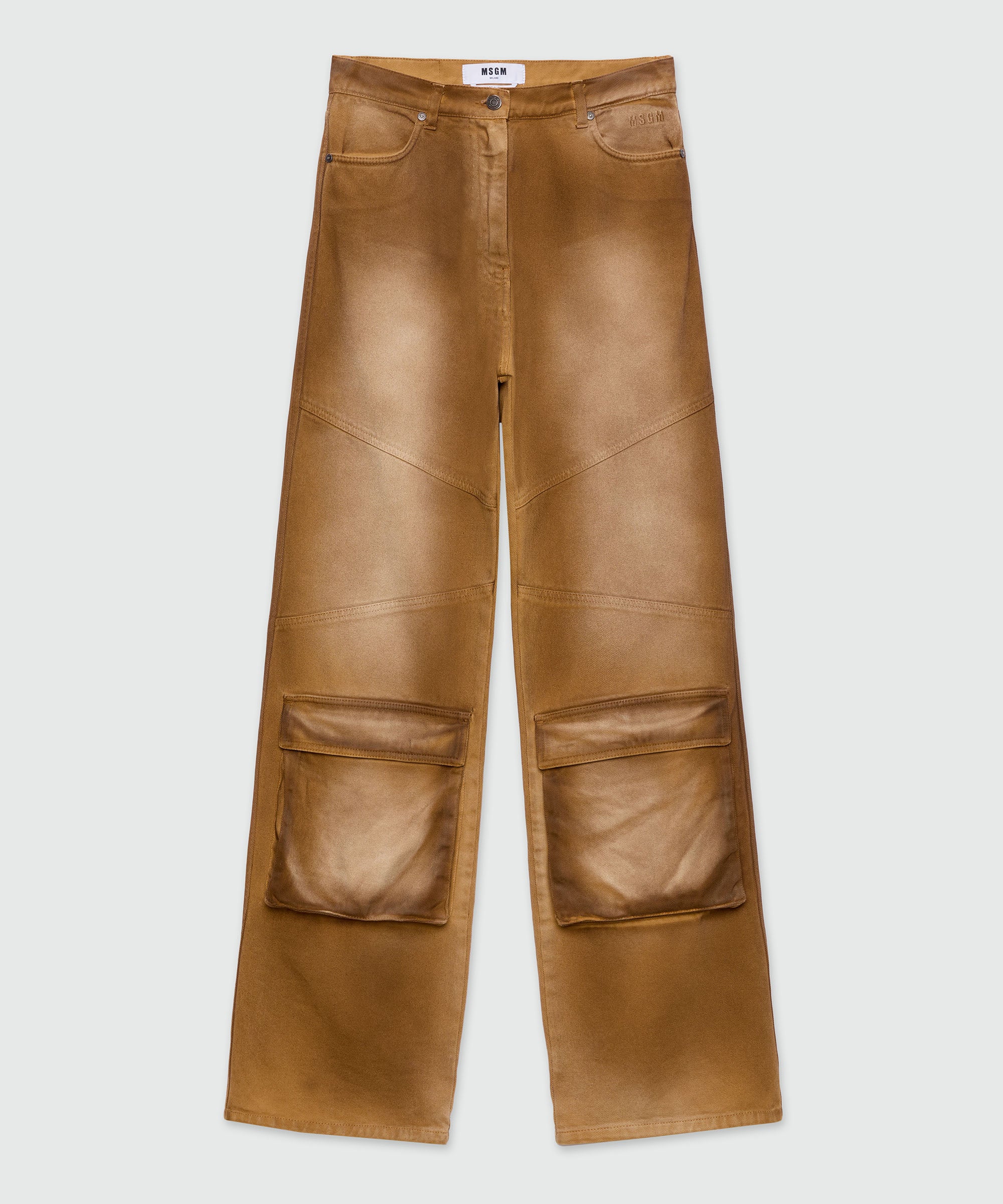 【送料&関税込】MSGM Cropped Jeans MSGM Fringe Jeans in Blue | Lyst