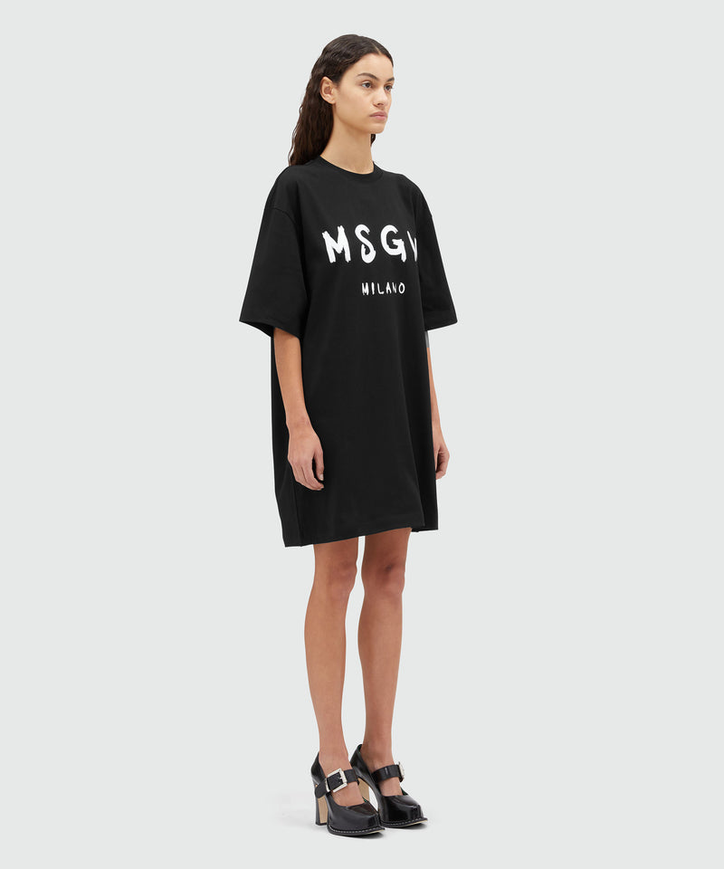 Short sleeve cotton dress - MSGM Official Short sleeve cotton dress - MSGM Official