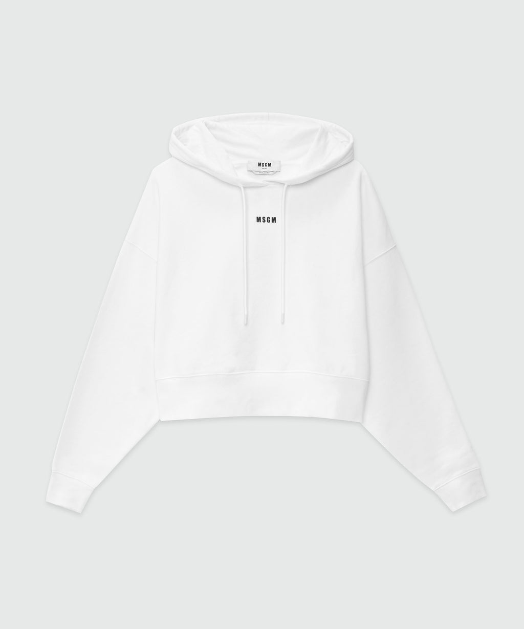 MSGM｜HOOD/ZIP-UP (2000MM515 200001 18) MSGM Kids logo-print zip-up Hoodie | Neutrals | FARFETCH