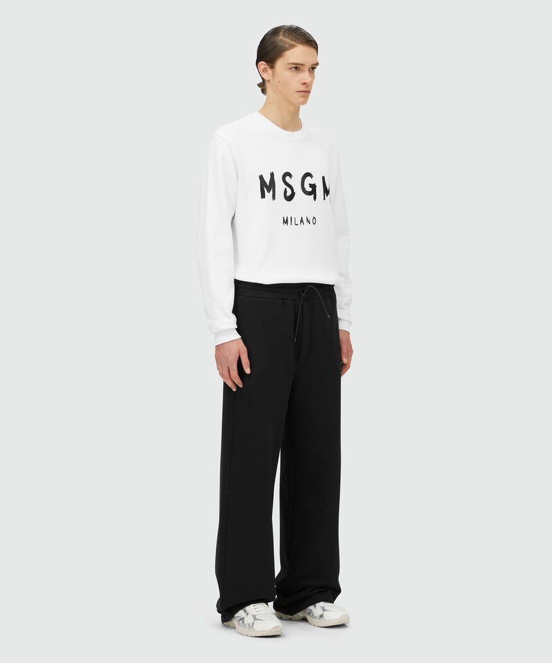 Long sleeved cotton sweatshirt WHITE Men 
