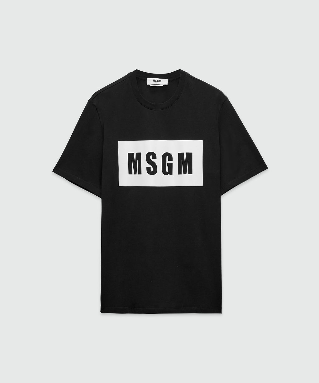 Tシャツ・カットソー MSGM COTTON JERSEY T-SHIRT WITH LOGO MSGM Cotton Jersey Logo T-shirt MSGM