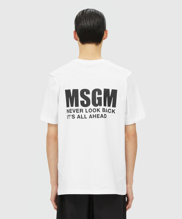 White jersey T-shirt with Impact logo