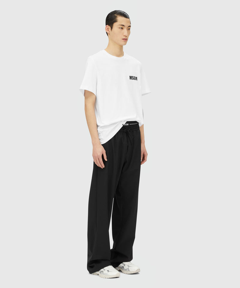 White jersey T-shirt with Impact logo BIANCO Uomo 