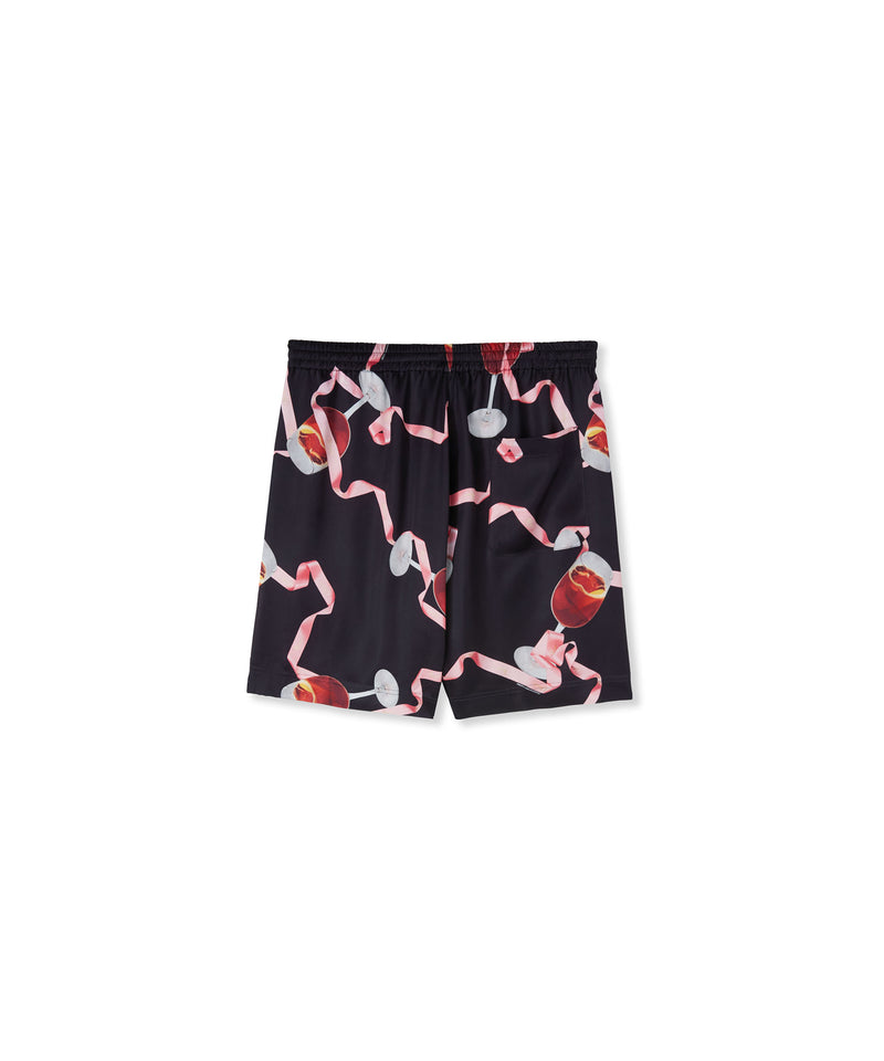 MSGM x Gattullo - Domenichino Shorts BLACK Men 