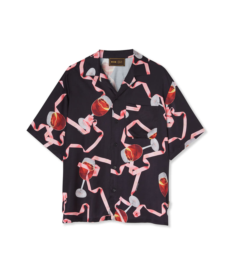 MSGM x Gattullo - Domenichino Shirt BLACK Men 