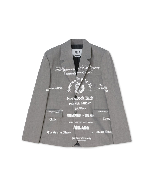 Wool "Dreamers University" jacket