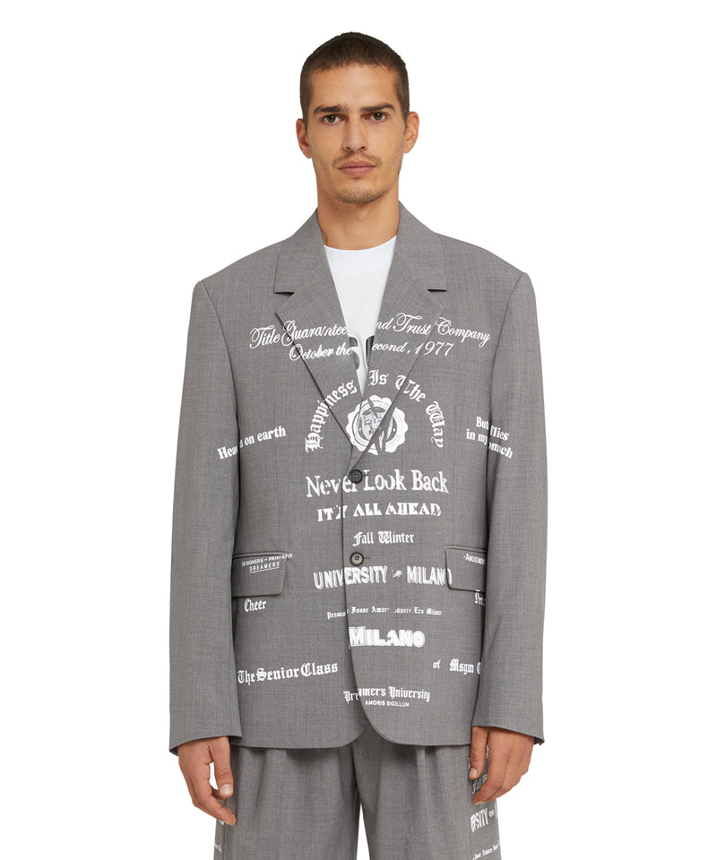 Wool "Dreamers University" jacket GREY Men 