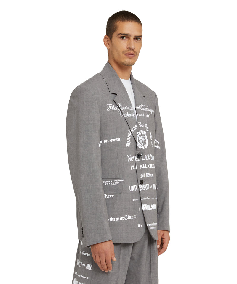 Wool "Dreamers University" jacket GREY Men 