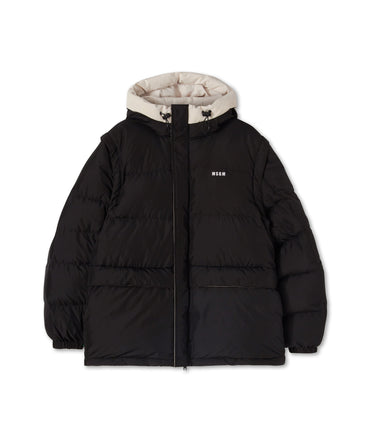 "Micro ripstop" down jacket with micro logo