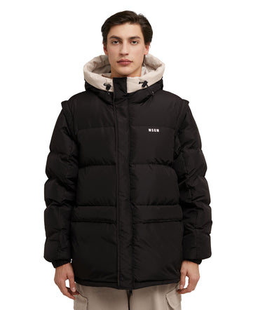 "Micro ripstop" down jacket with micro logo