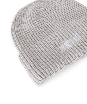 Beanie hat with embroidered logo