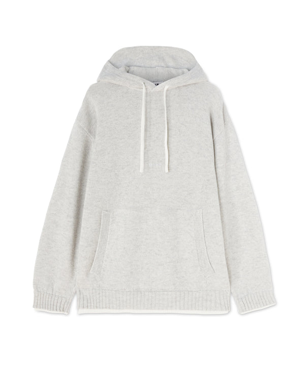 Heritage Embroidery Merino MSGM crewneck sweater