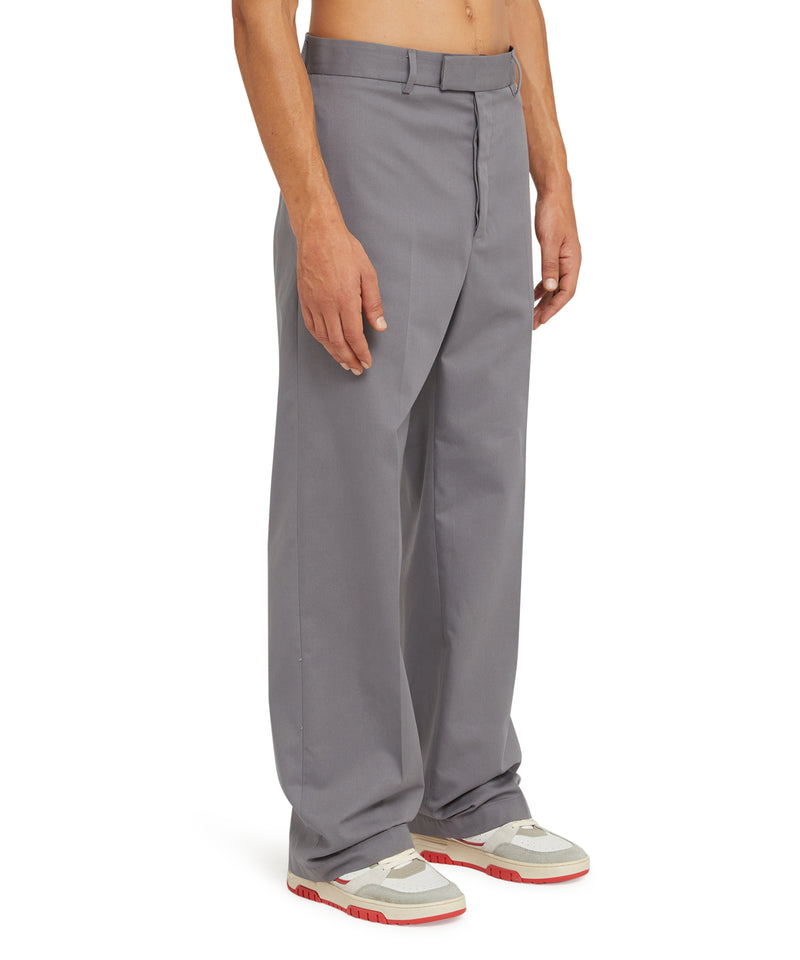 Pantalone in tessuto "Technical Gabardine" GRIGIO Uomo 
