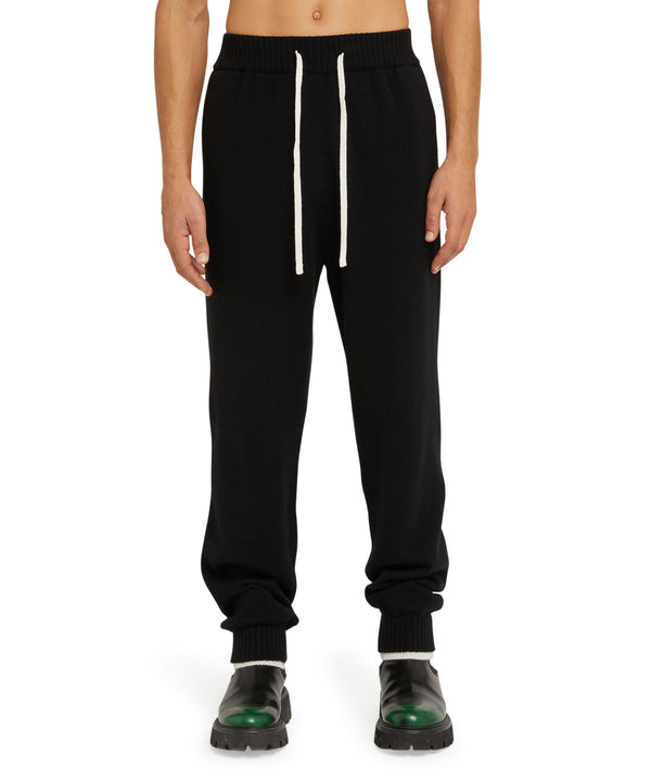 MSGM trousers in "Embroidery Cachemire blend knit" fabric