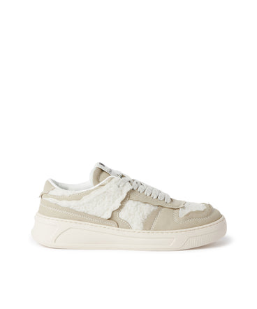 FG1 Sneakers with faux shearling inlays