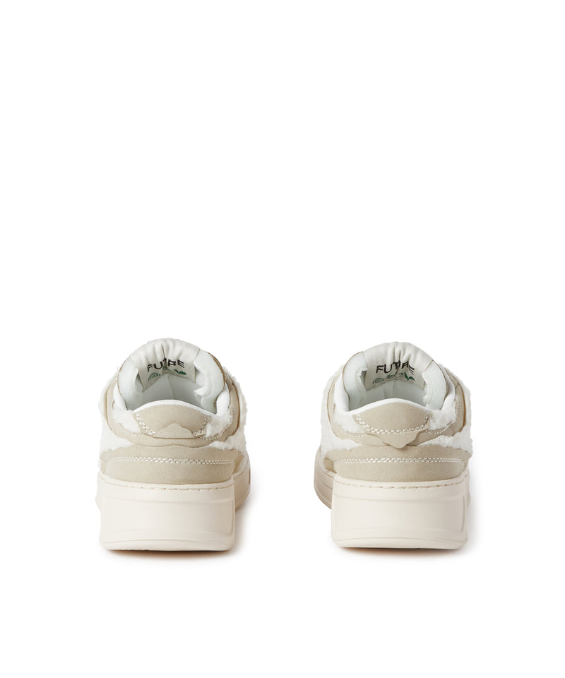 FG1 Sneakers with faux shearling inlays BEIGE Men 