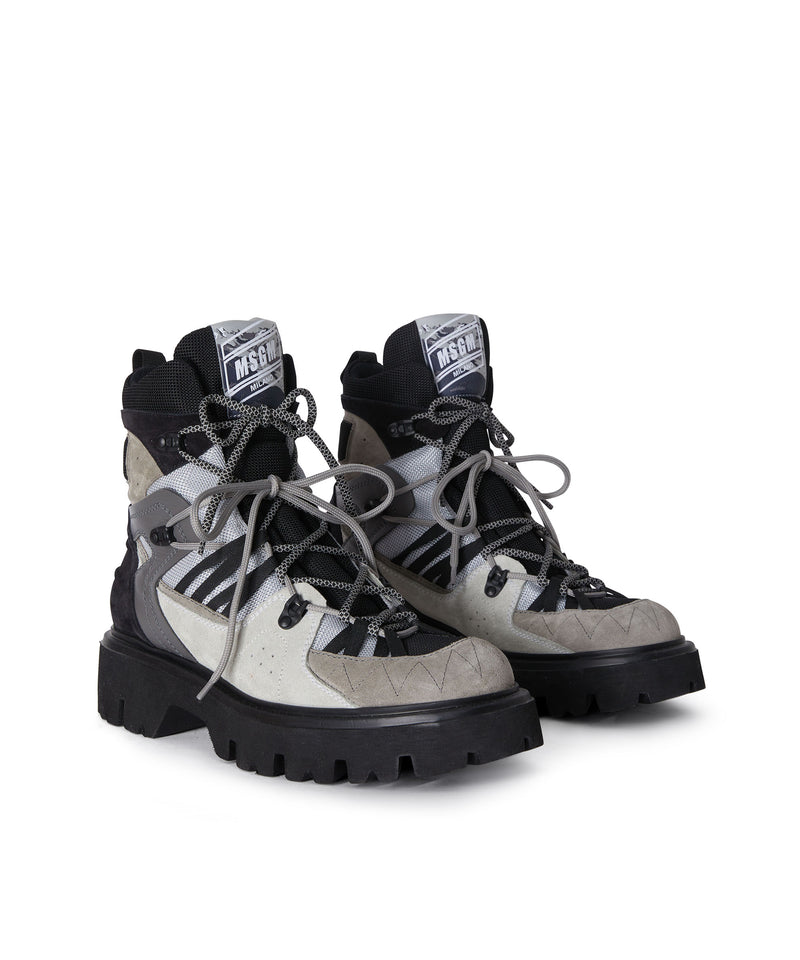 MSGM Trekking boots BLACK Men 