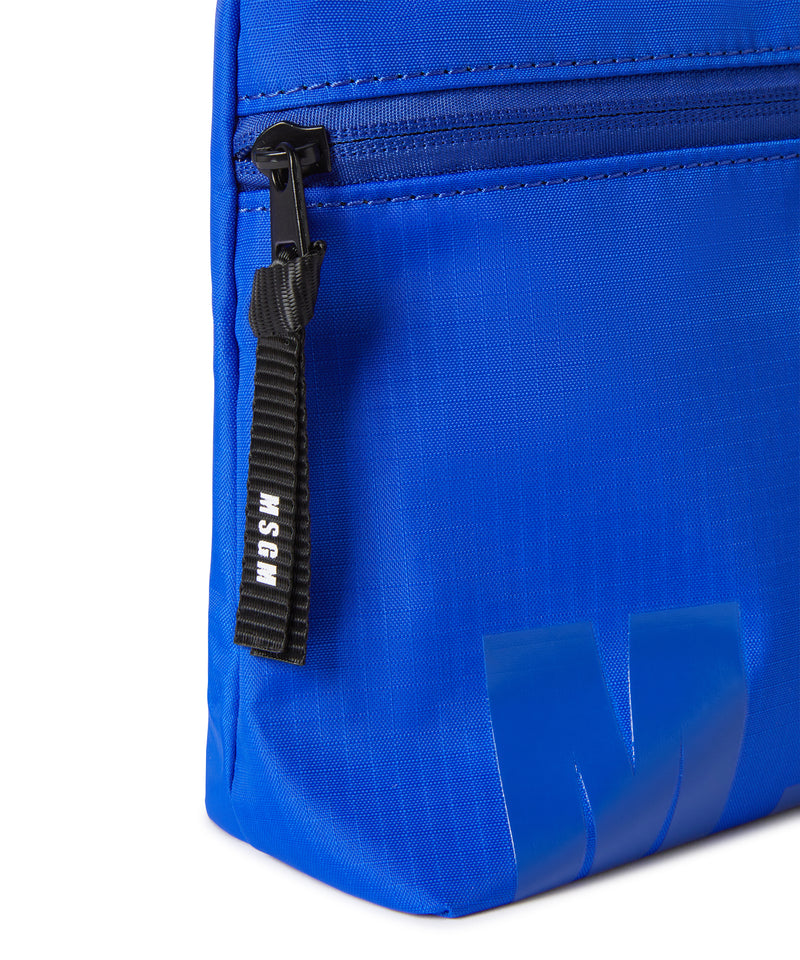 "Signature Iconic Nylon" mini tote bag BLUE Men 