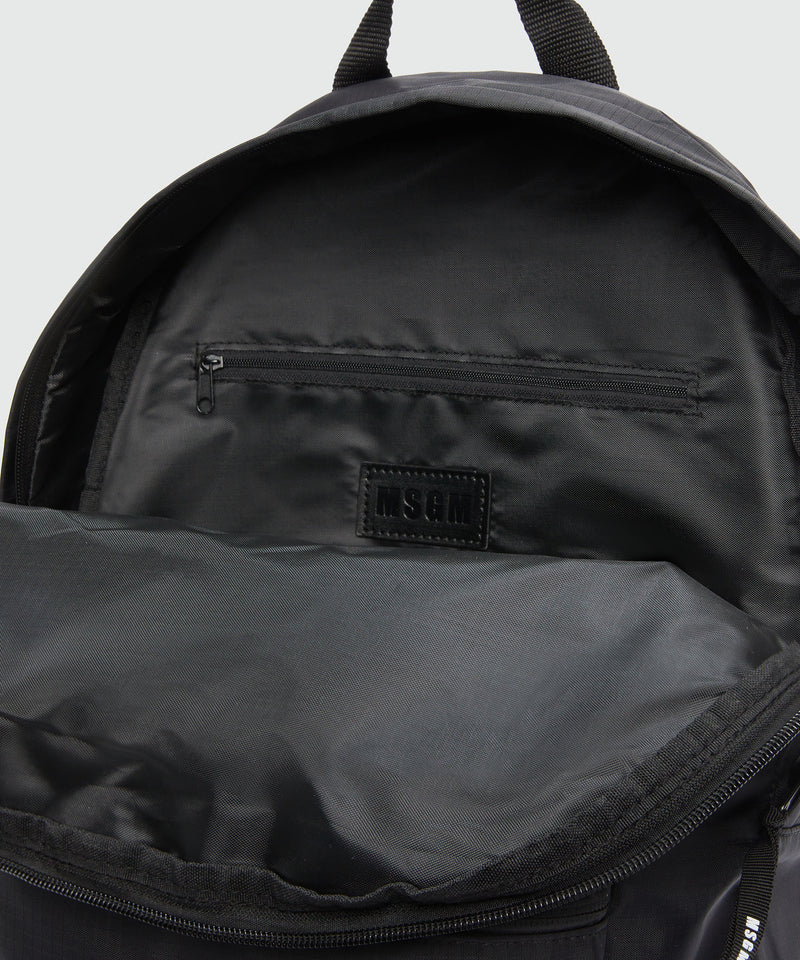 Zaino in tessuto "Signature Iconic Nylon" NERO Uomo 