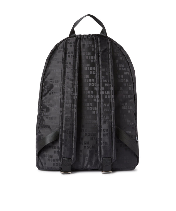 "Signature Iconic Nylon" backpack with all-over print