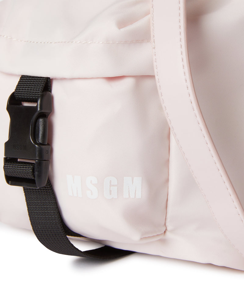 "Signature Iconic Nylon" bucket bag PINK Men 