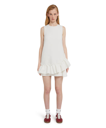 Mini dress with  "Double Crepe Cady" workmanship