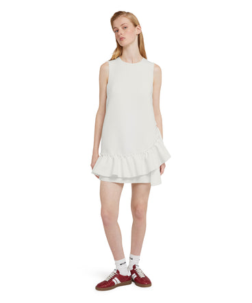 Mini dress with  "Double Crepe Cady" workmanship