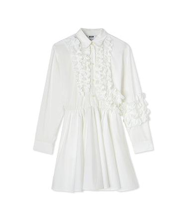 Poplin cotton midi dress