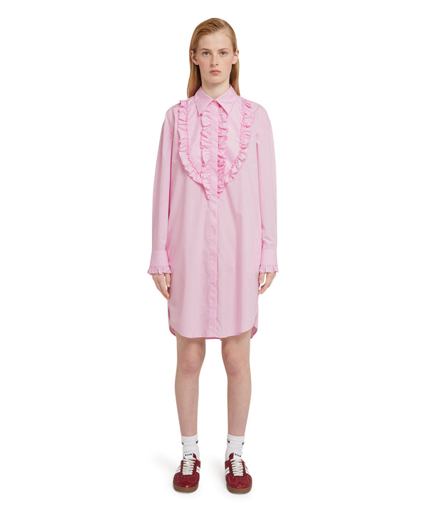 Poplin cotton chemisier shirt dress