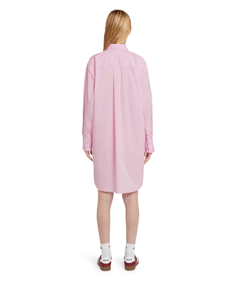 Poplin cotton chemisier shirt dress PINK Women 