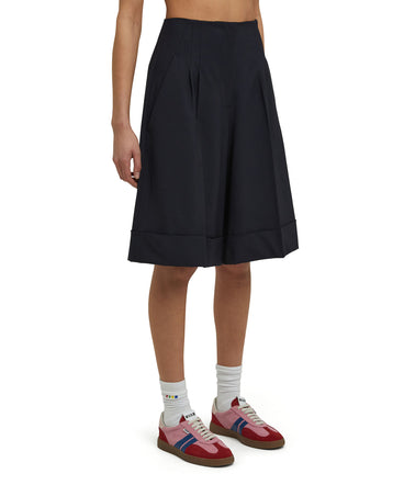 Virgin wool culotte pants "Wool Suiting"