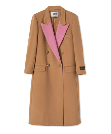 Virgin wool double-breasted coat "Wool Felt"