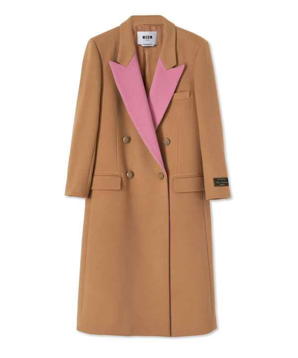 Virgin wool double-breasted coat "Wool Felt"