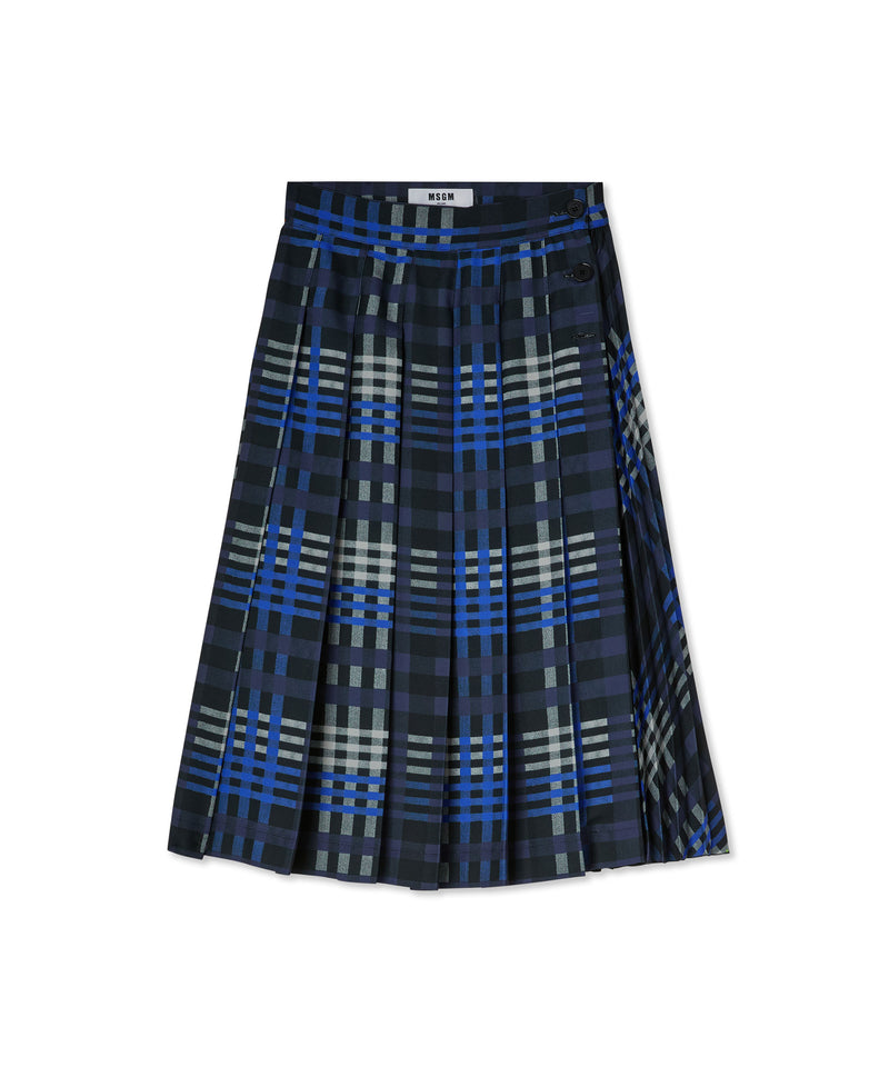 Pleated skirt WHITE/BLUE Women 
