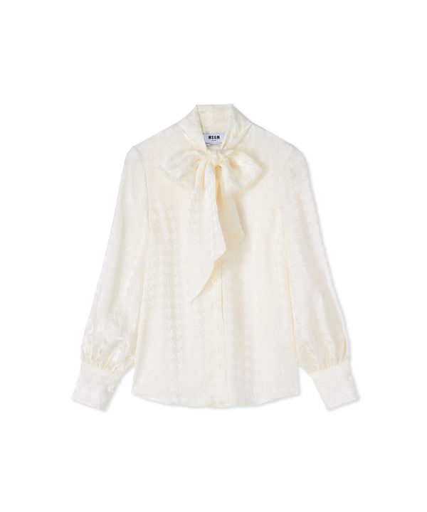 Blouse in  "Fluid Viscose Jacquard" fabric