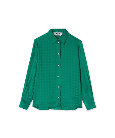 Shirt in  "Fluid Viscose Jacquard" fabric