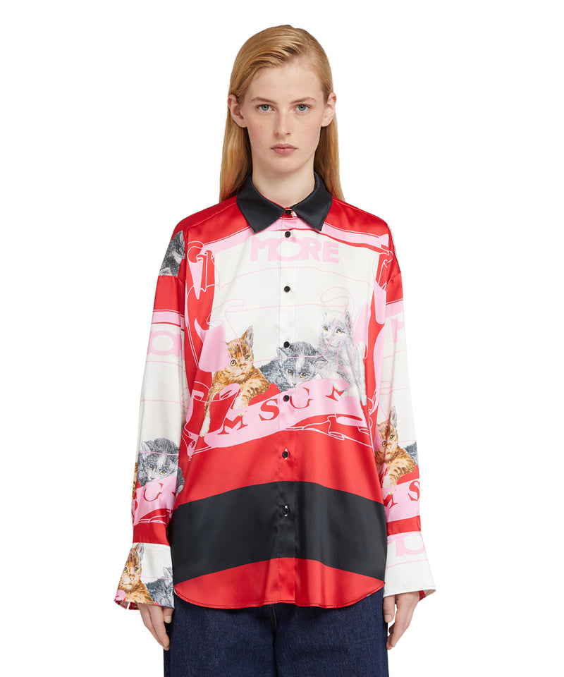Shirt from the collaboration of "Lorenza Longhi and MSGM" RED Women 