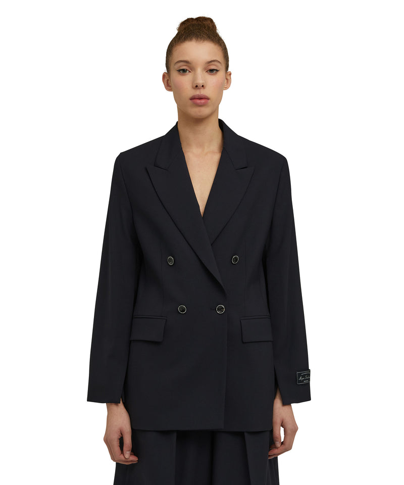 Virgin wool jacket "Wool Suiting" WHITE/BLUE Women 