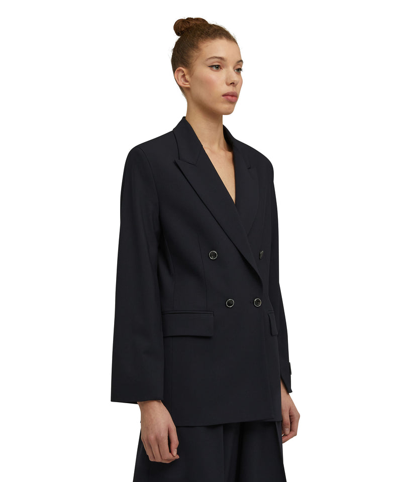 Virgin wool jacket "Wool Suiting" WHITE/BLUE Women 