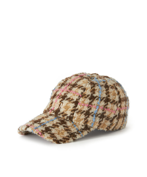 Baseball cap with "Micro Check Wool" motif
