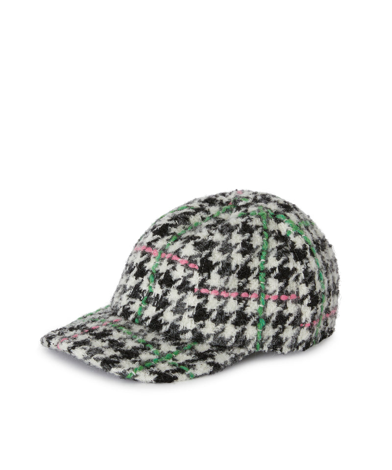 Baseball cap with "Micro Check Wool" motif GREY Women 