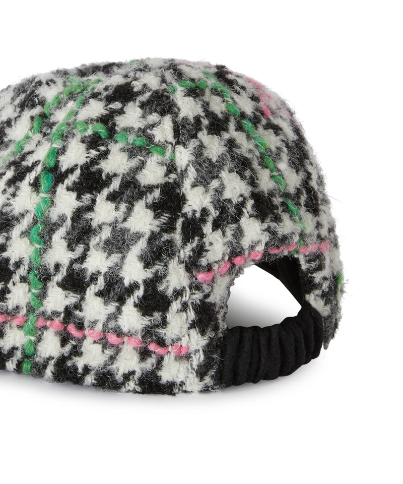 Baseball cap with "Micro Check Wool" motif GREY Women 