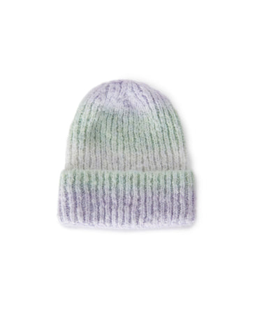 Blended wool knitted beanie hat