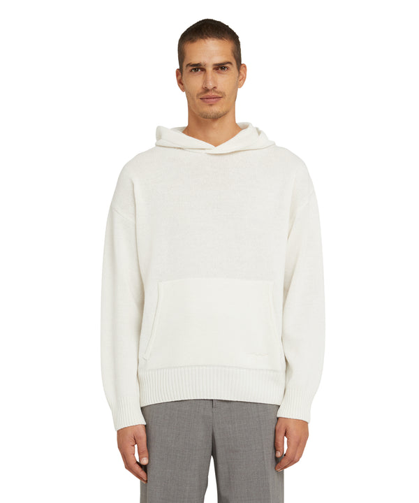 "Cable color-block Cashmere blend" crewneck sweater