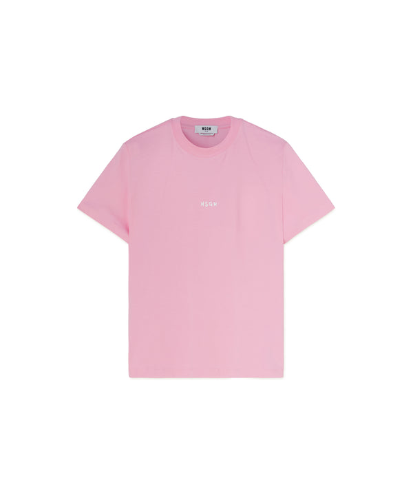 Cotton T-shirt with micro logo