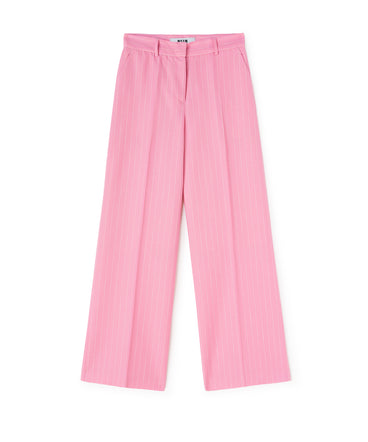 Wool trousers with  "Pinstripe Wool" workmanship